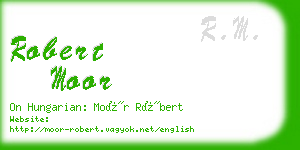 robert moor business card